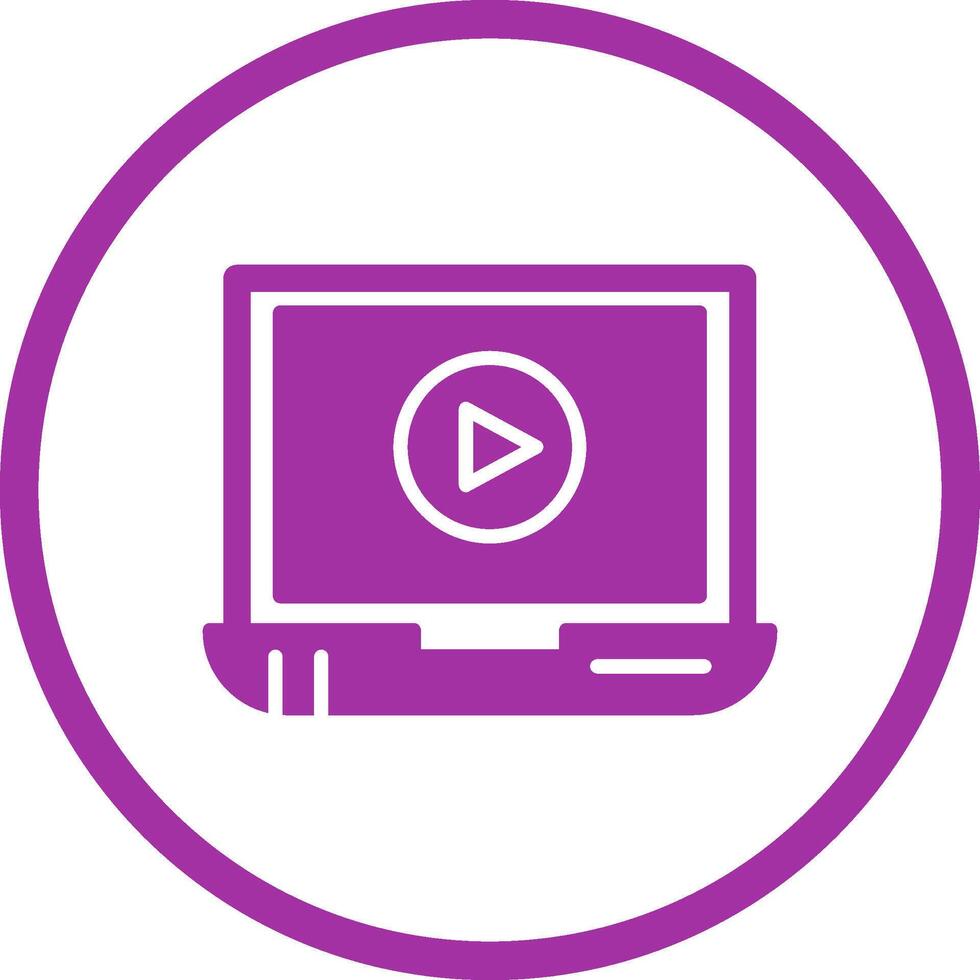 Video Screening Vector Icon