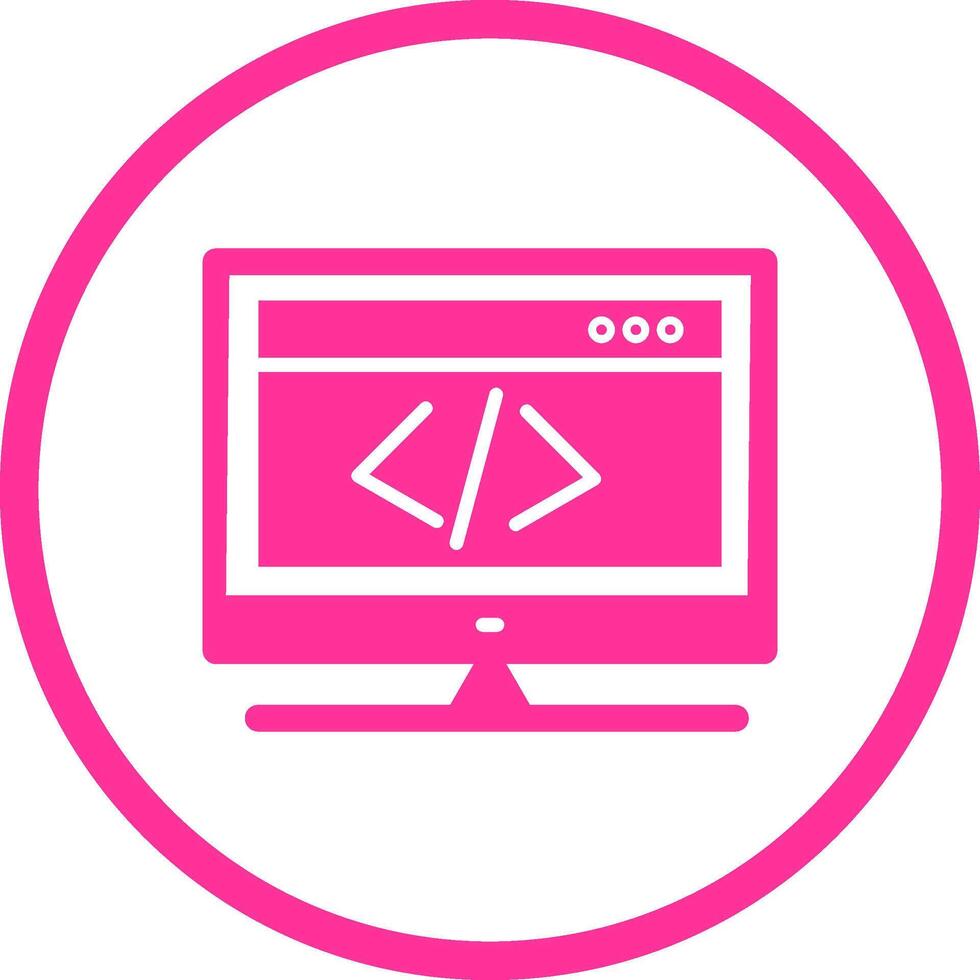 HTML Coding Vector Icon