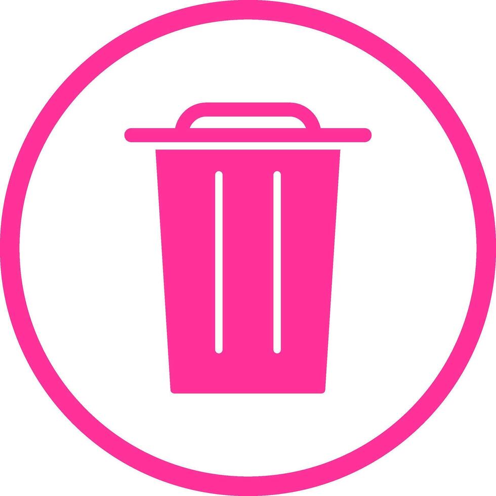 icono de vector de basura