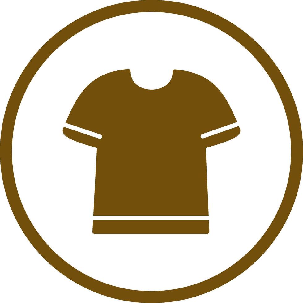 T Shirt with Lines Vector Icon