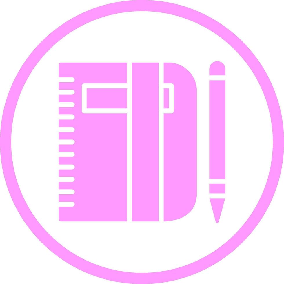 Pencil and Book Vector Icon