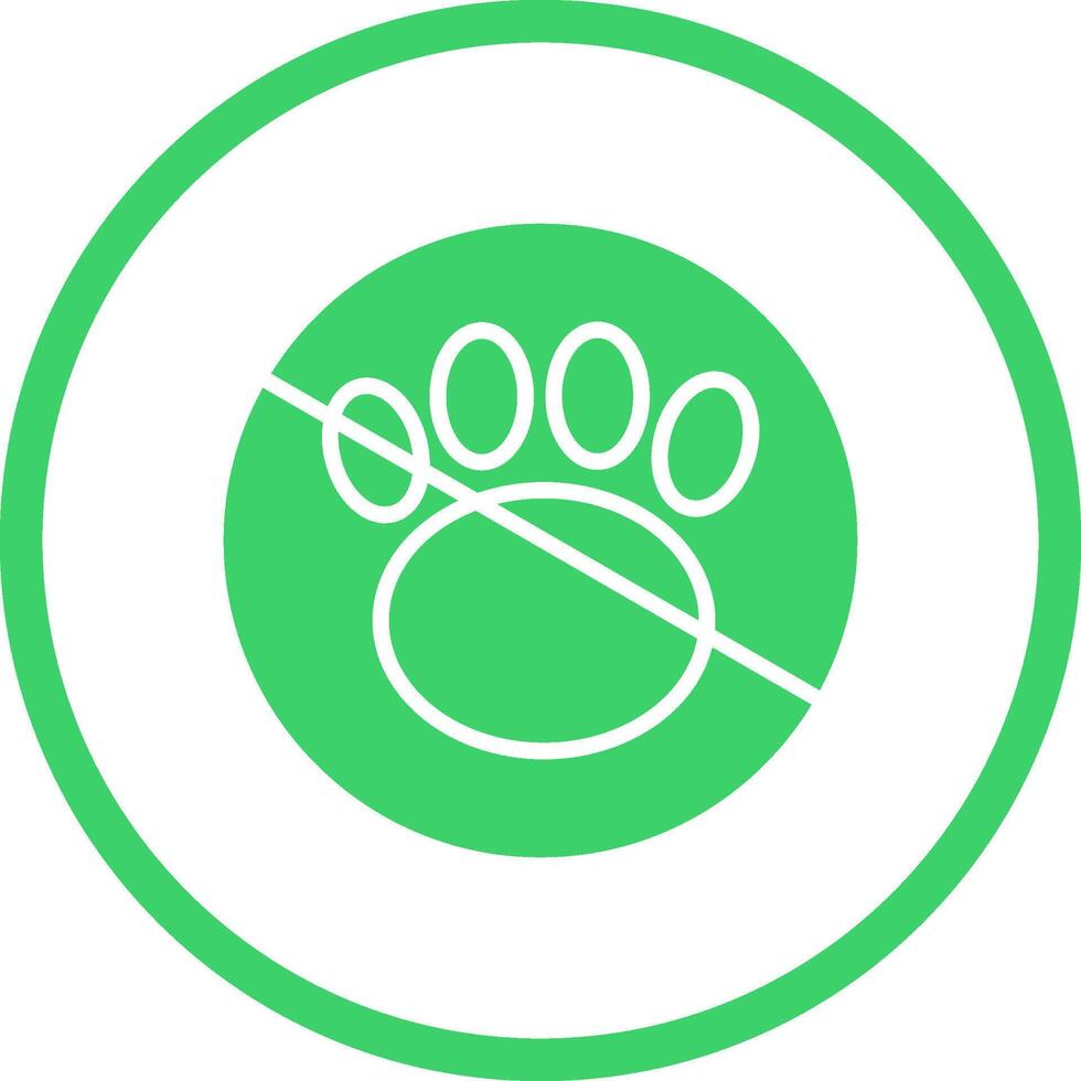No Pets Vector Icon