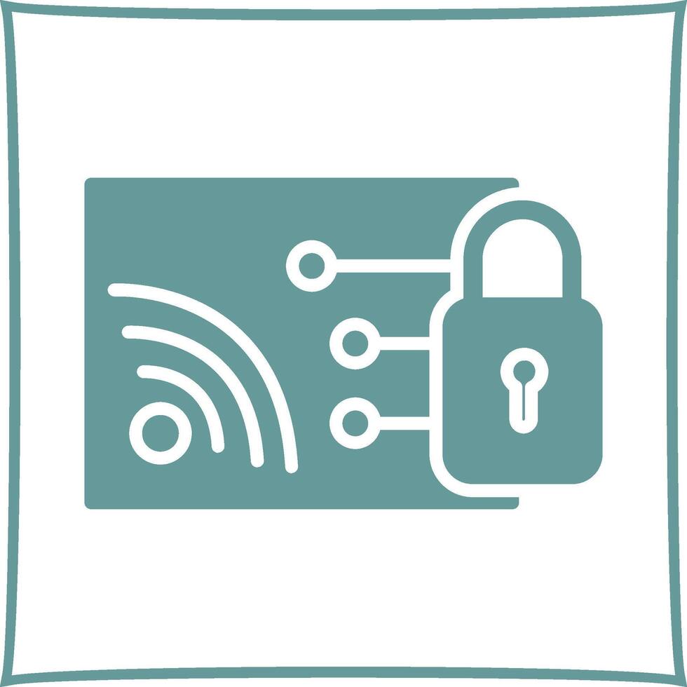Protected WiFi Vector Icon