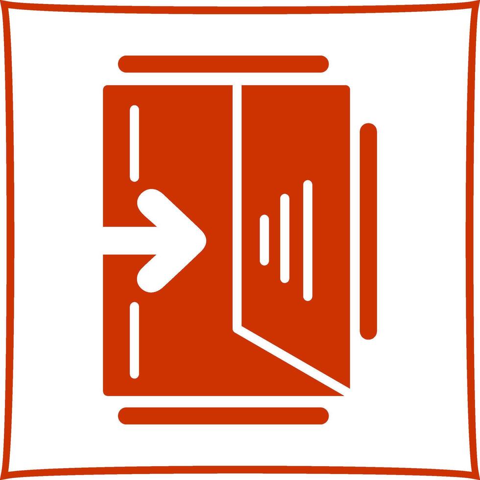 Exit Sign Vector Icon