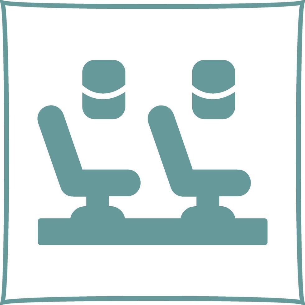 Seats in Plane Vector Icon