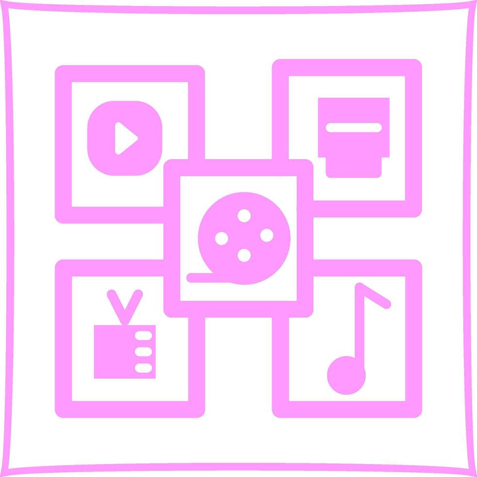 Multimedia Vector Icon