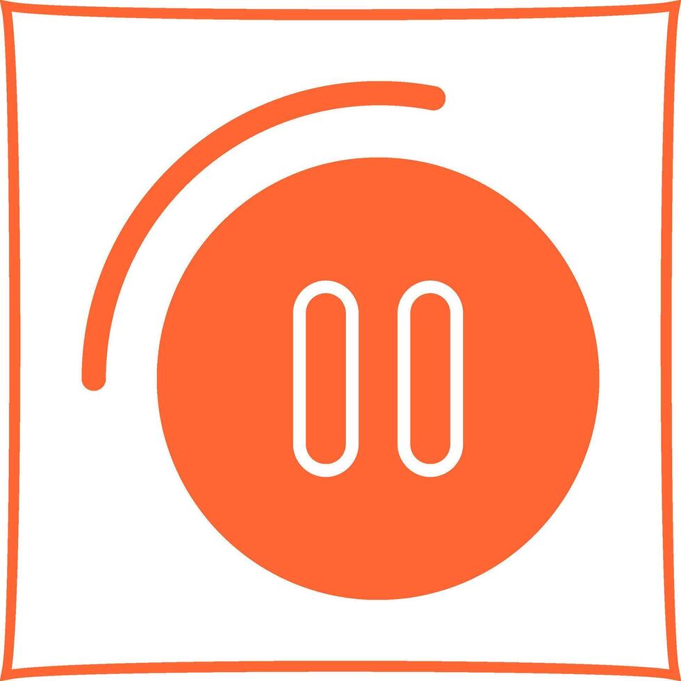 Pause Button Vector Icon