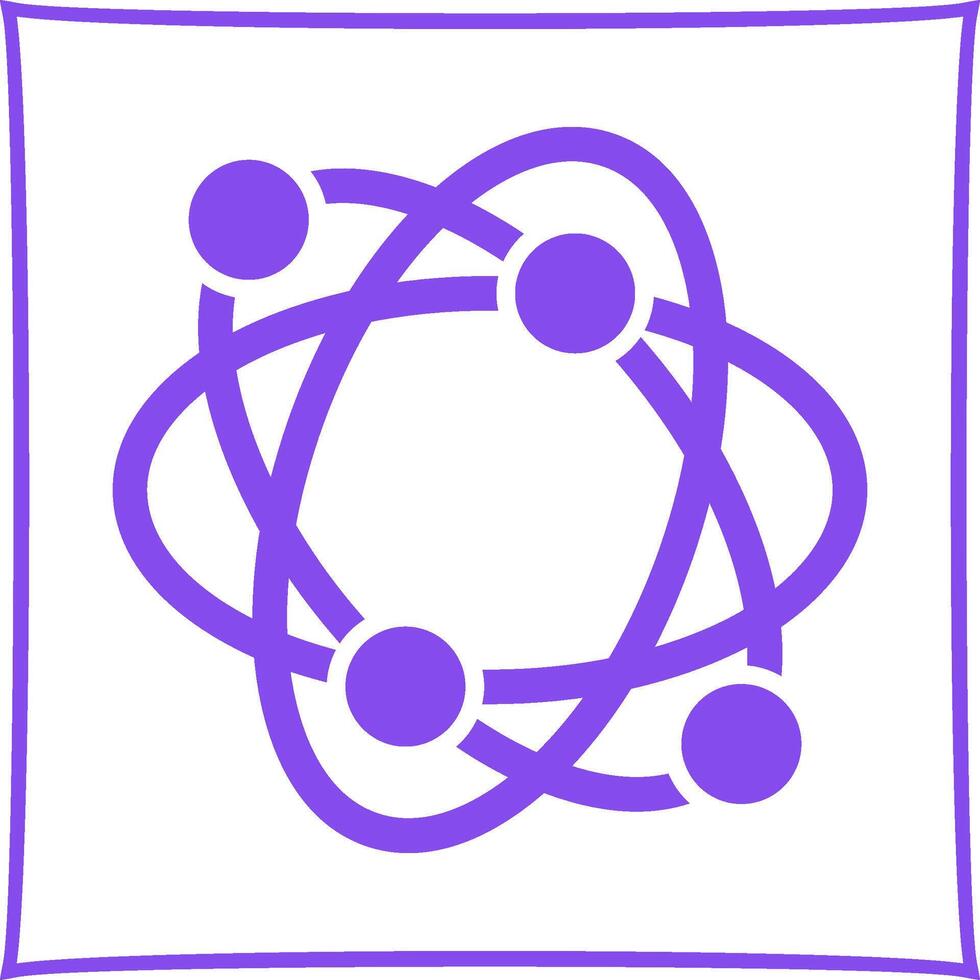 Atomic Structure Vector Icon