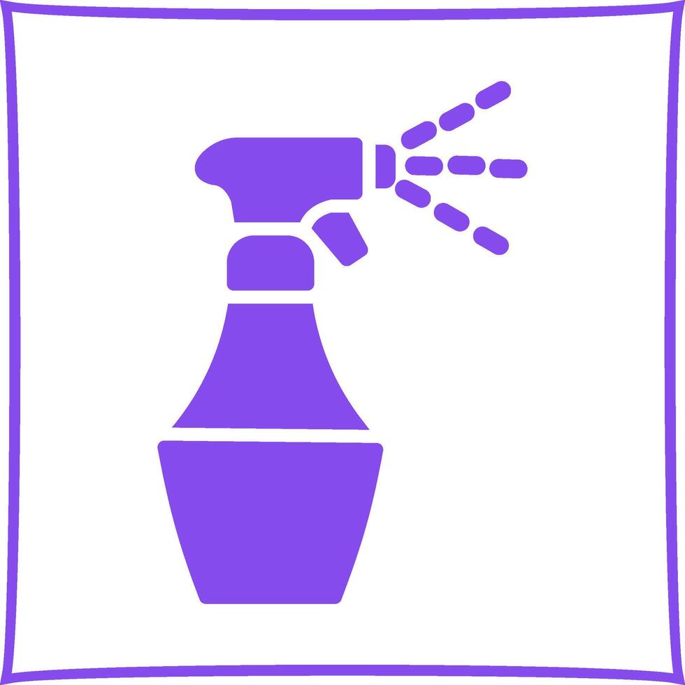 Water Spray Bottle Vector Icon