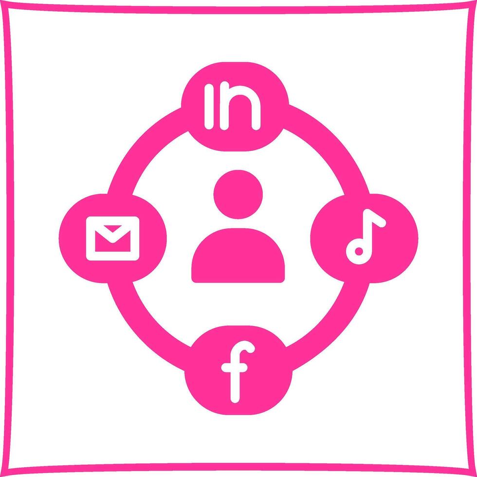 Social Circle Vector Icon