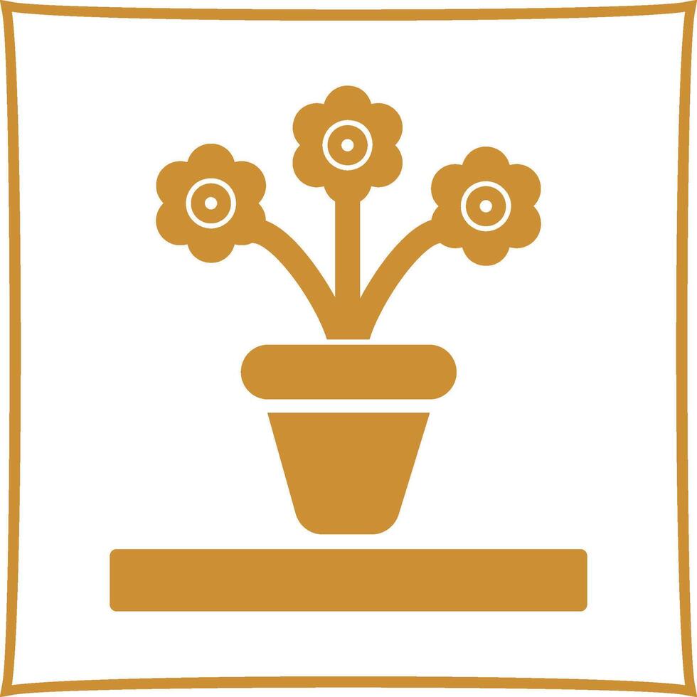 Flower Pot Vector Icon