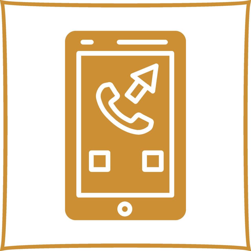 Outgoing Call Vector Icon