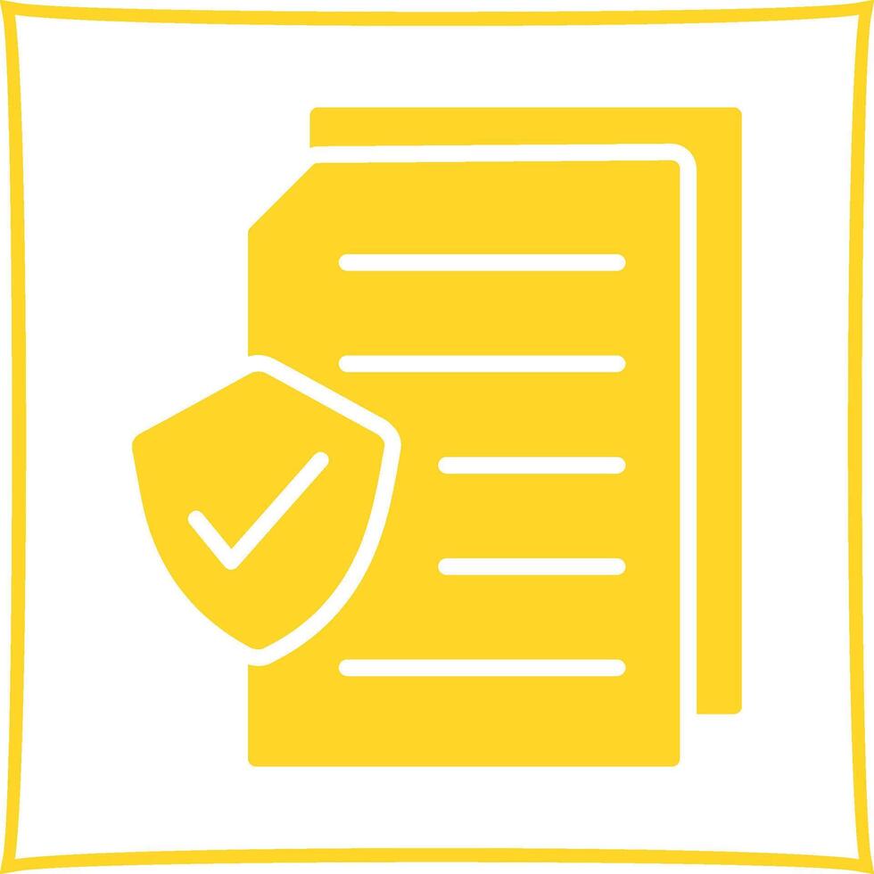 Secure Document Vector Icon