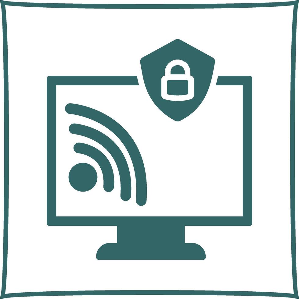 Wifi Security Vector Icon