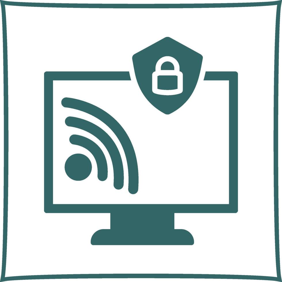 Wifi seguridad vector icono