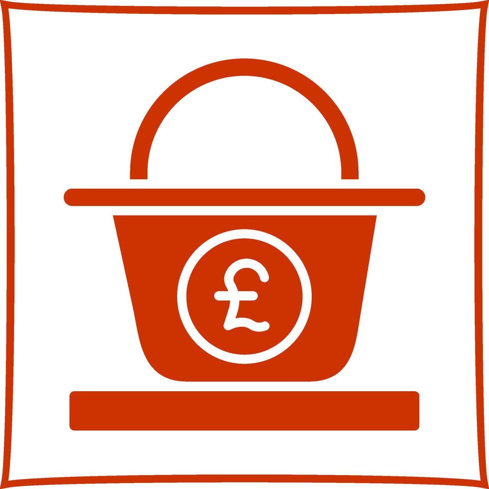 Pound Basket Vector Icon