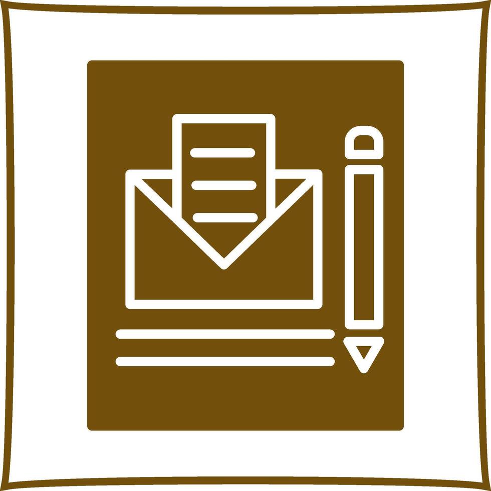 Mail Edit Vector Icon