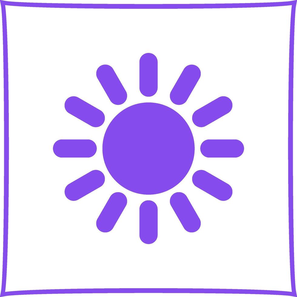 Sun Vector Icon