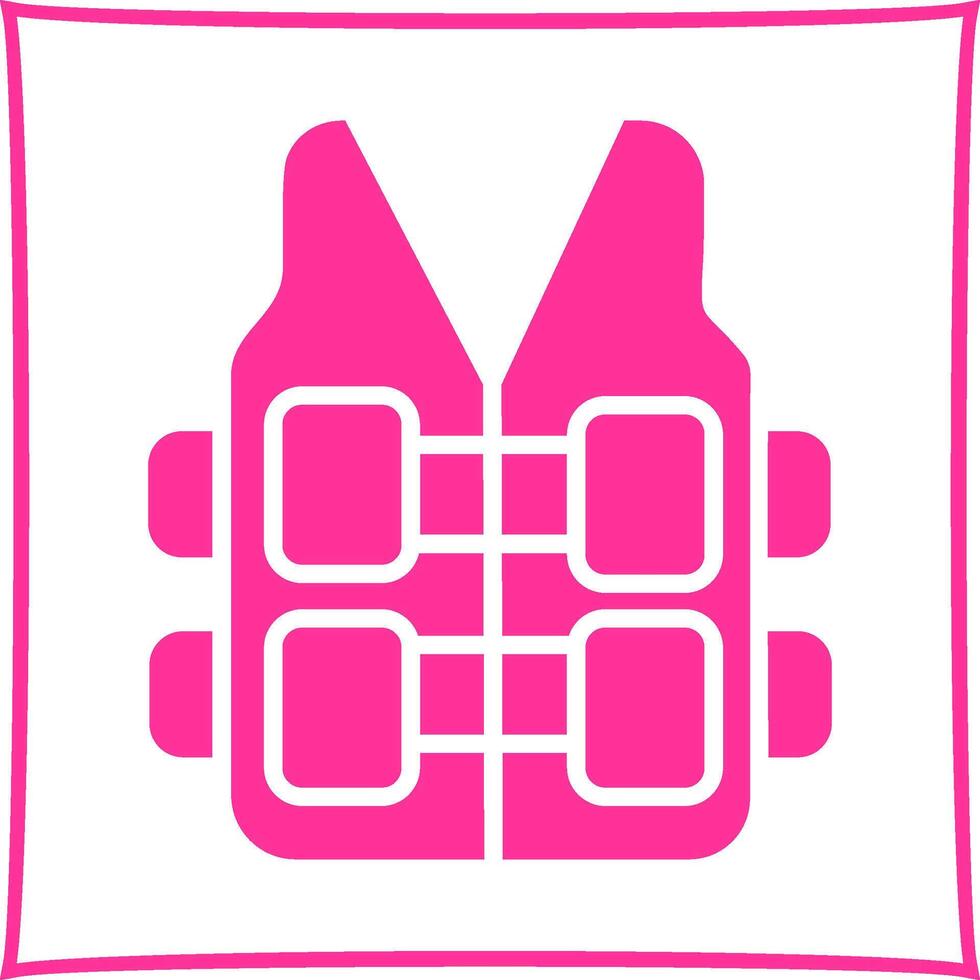 Bullet Proof Vest Vector Icon