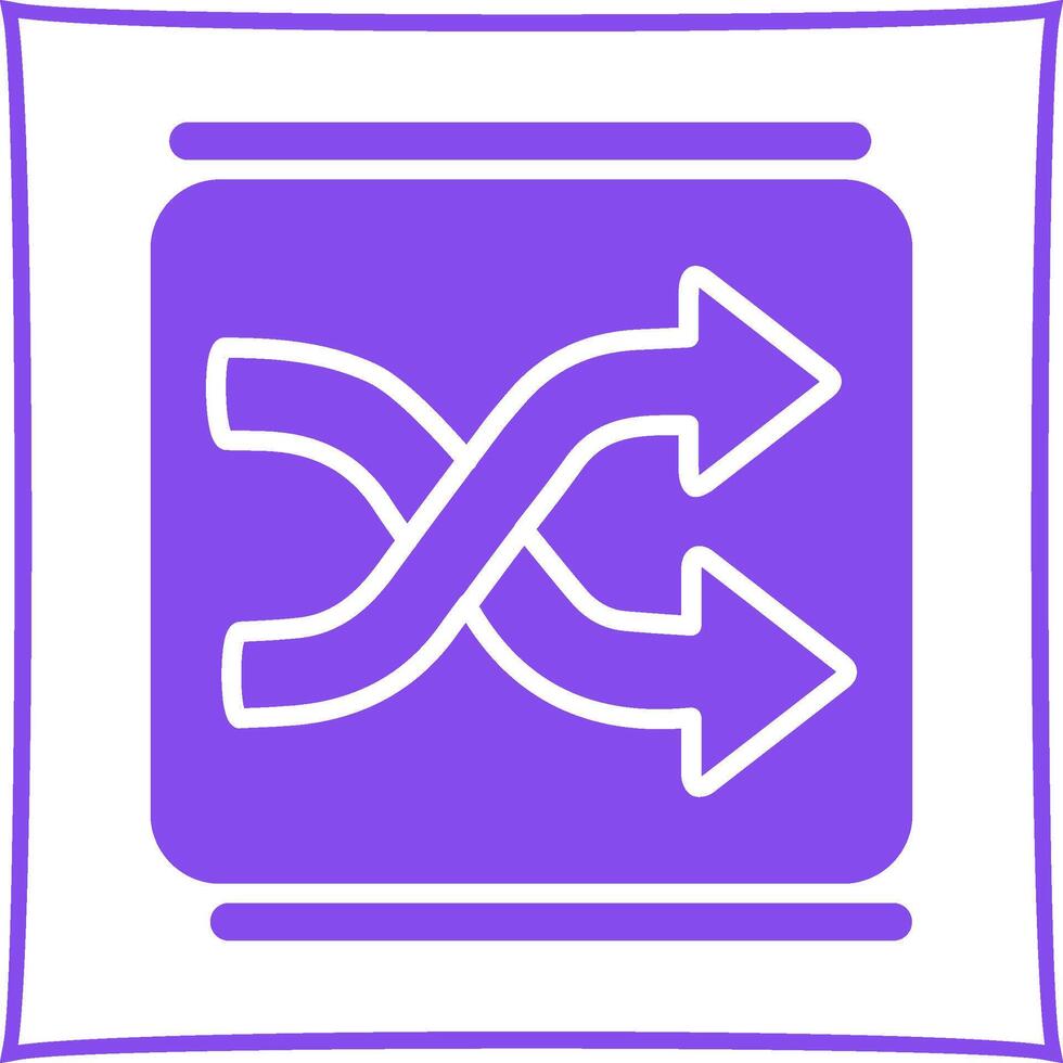 Shuffle Vector Icon