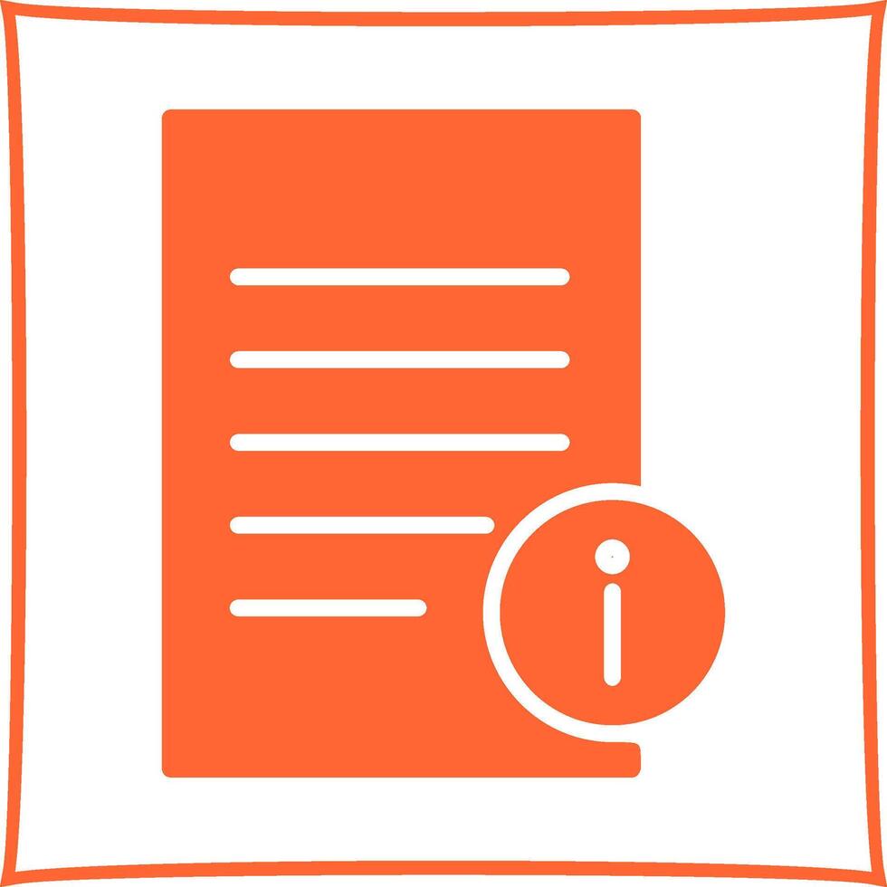 Information Document Vector Icon