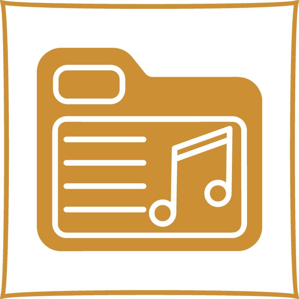 Music Folder Vector Icon