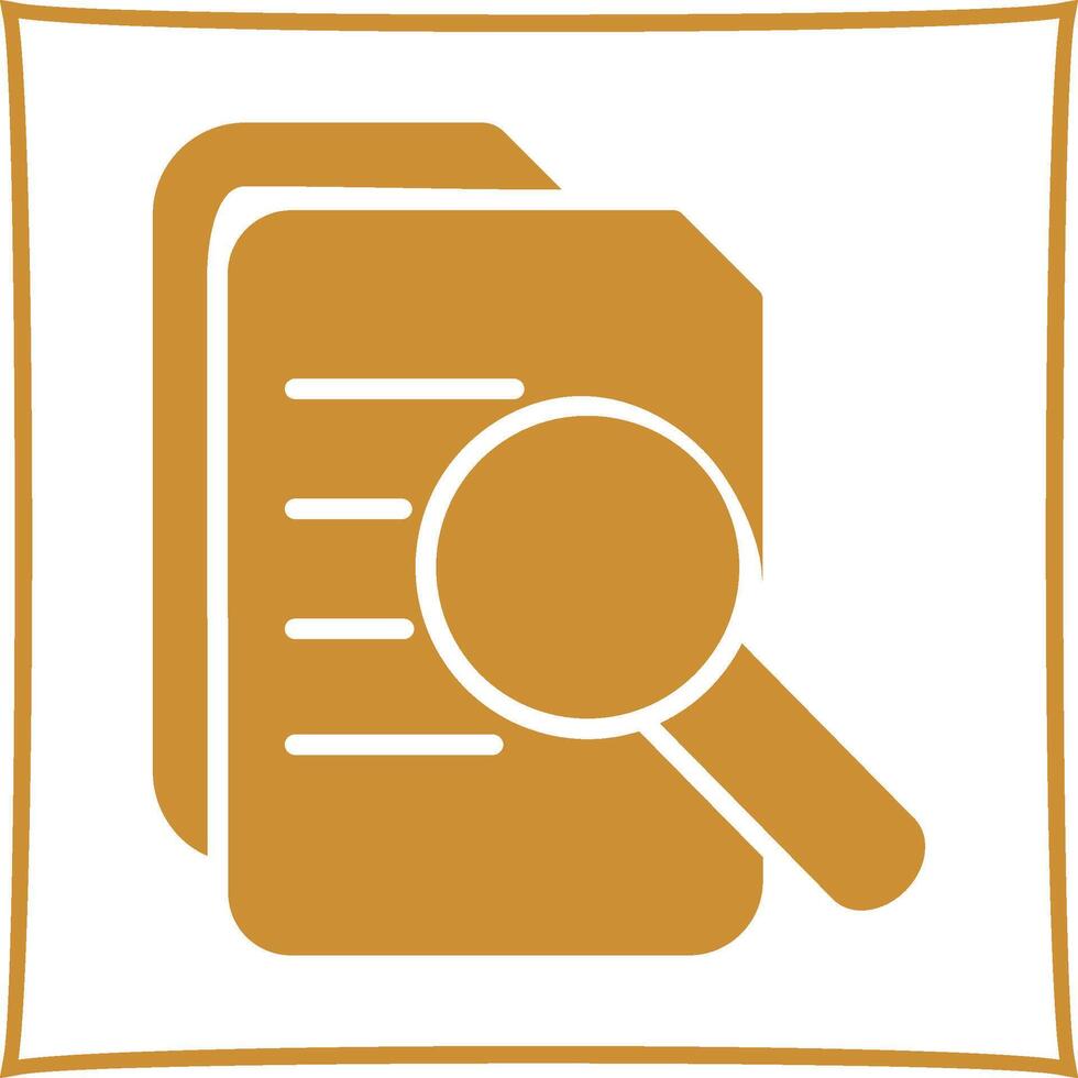 Magnifier Document Vector Icon
