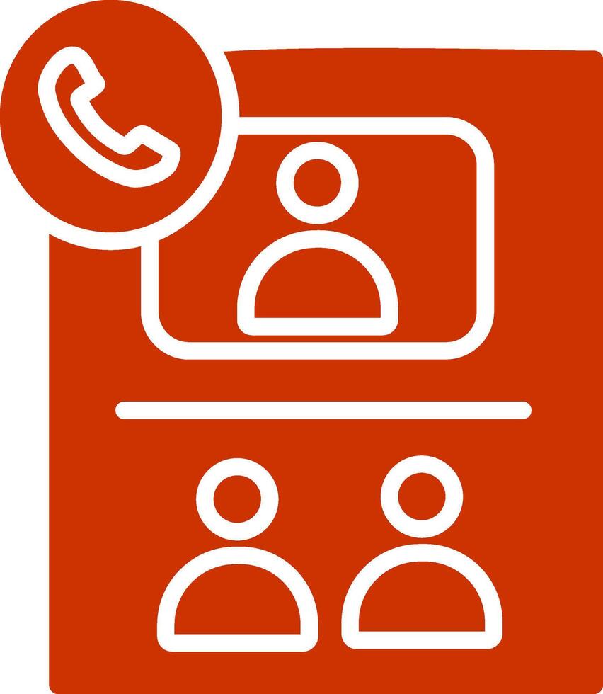Conference Call Vector Icon