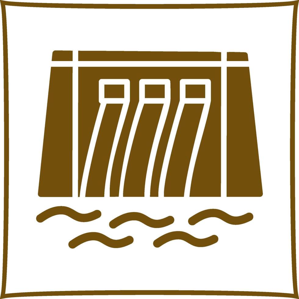 Water Dam Vector Icon
