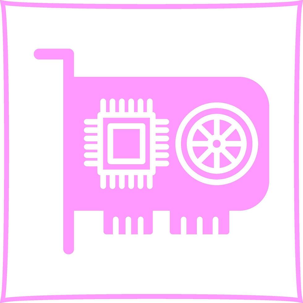 icono de vector de gpu