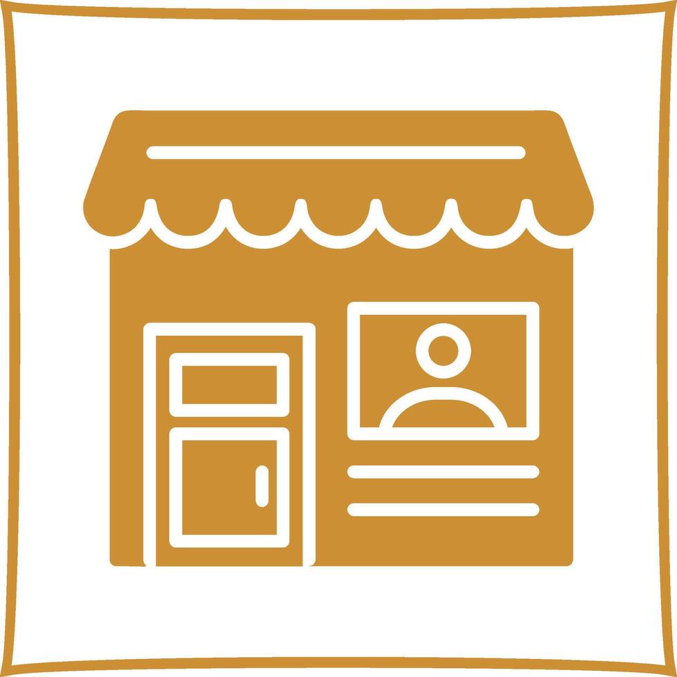 icono de vector de tienda