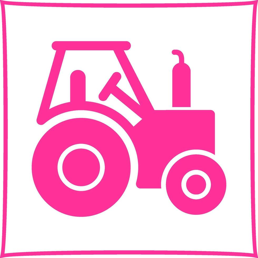 icono de vector de tractor