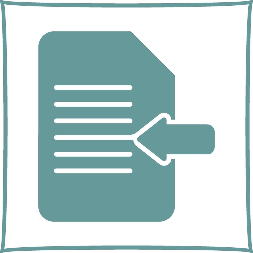 Import Document Vector Icon