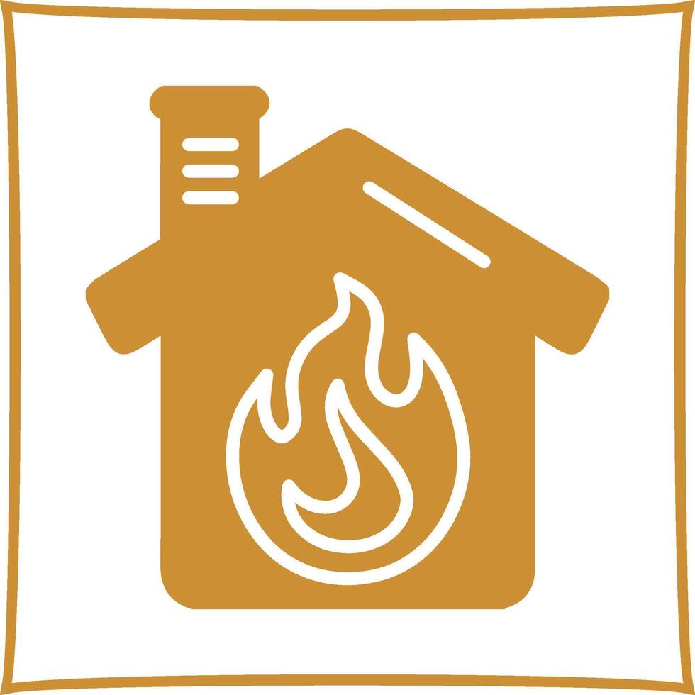 Housefire Vector Icon