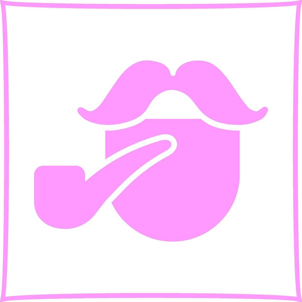 Pirate with Smoking Pipe Vector Icon