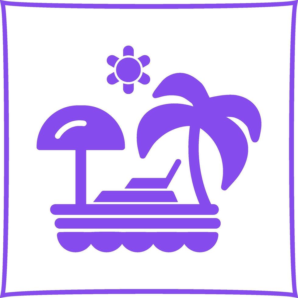 Vacation Spots Vector Icon