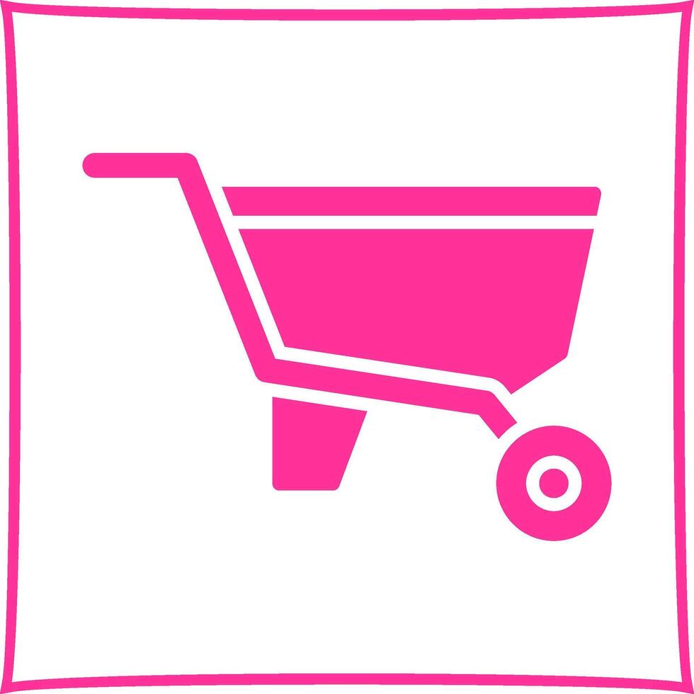 Wheelbarrow Vector Icon