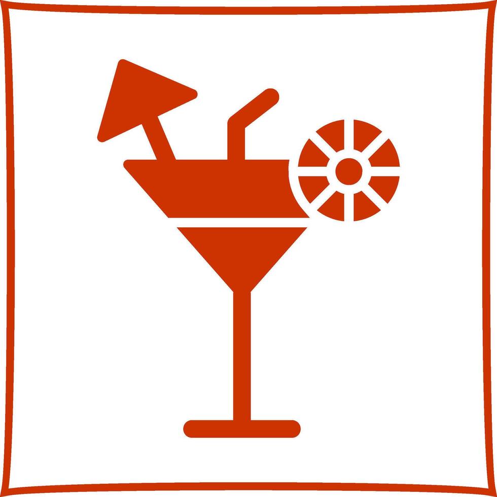 icono de vector de coctel