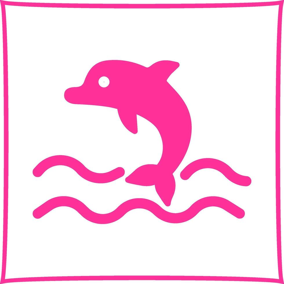 Dolphin Vector Icon