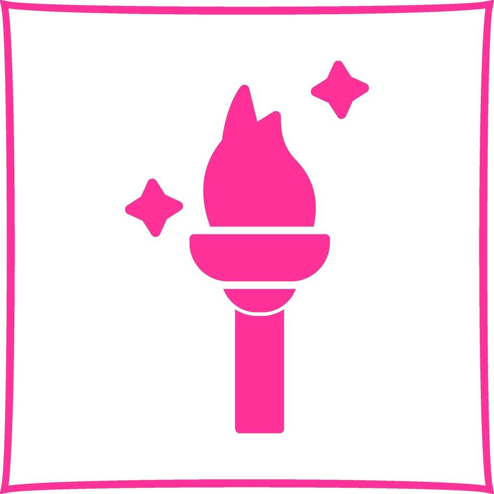 Torch Vector Icon