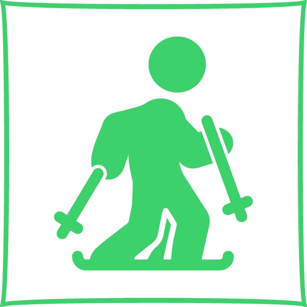 Ski Vector Icon