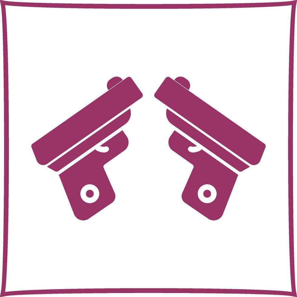 icono de vector de dos armas