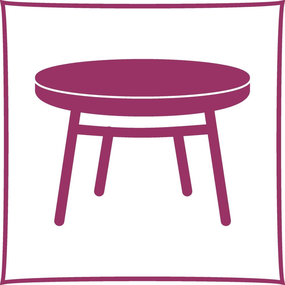 Small Table Vector Icon