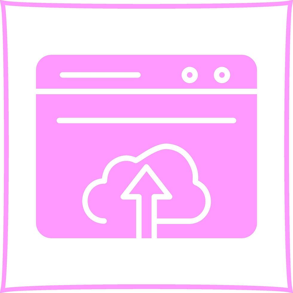Upload Web Vector Icon