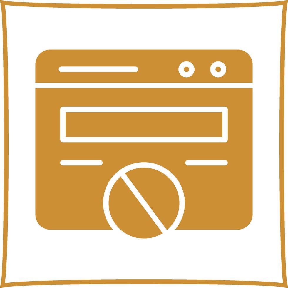 Block Website Vector Icon