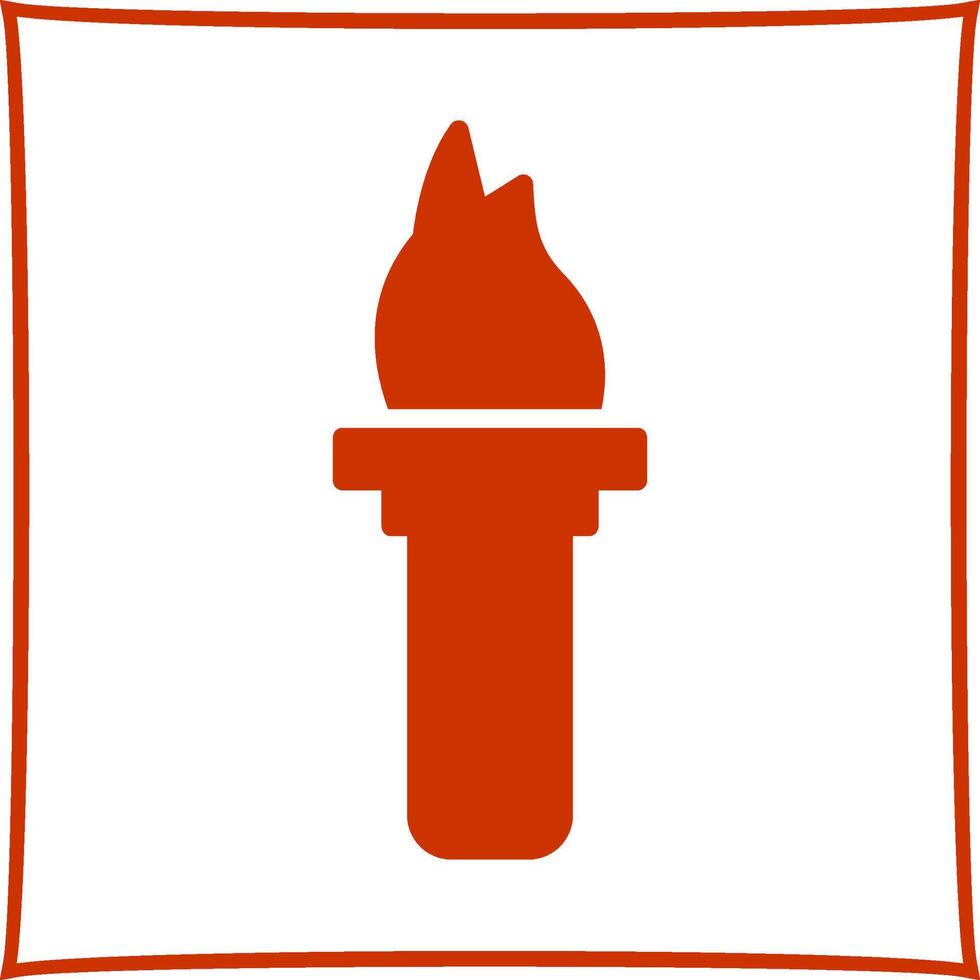 icono de vector de antorcha