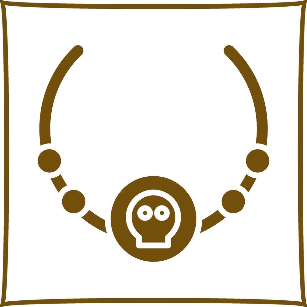 Pirate Necklace Vector Icon