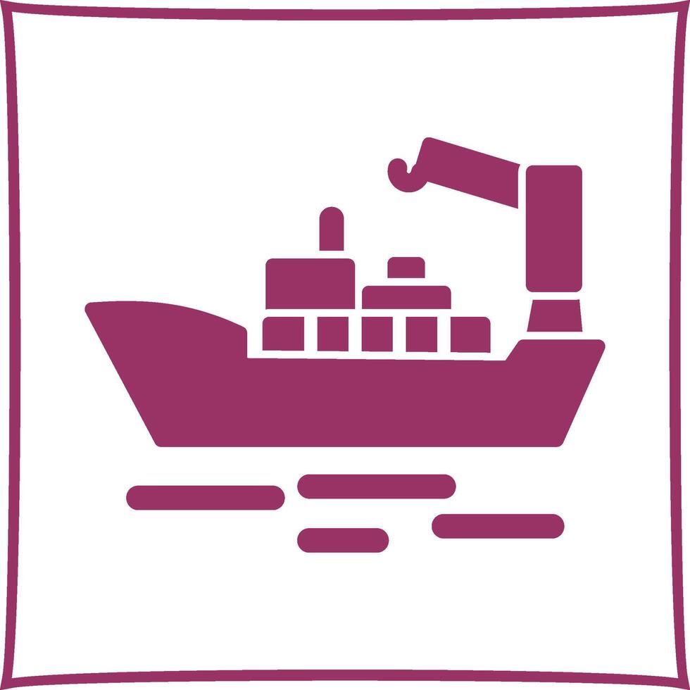 Cargo Ship II Vector Icon