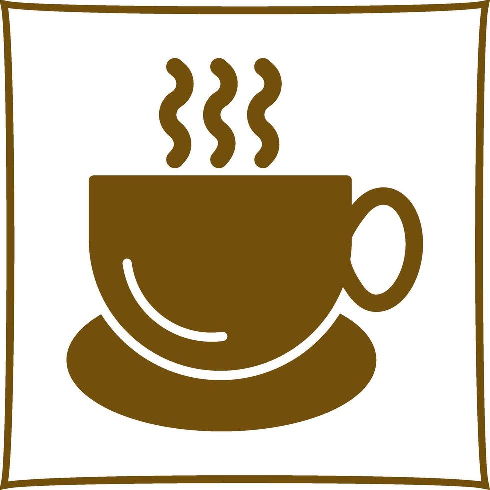 icono de vector de taza de café