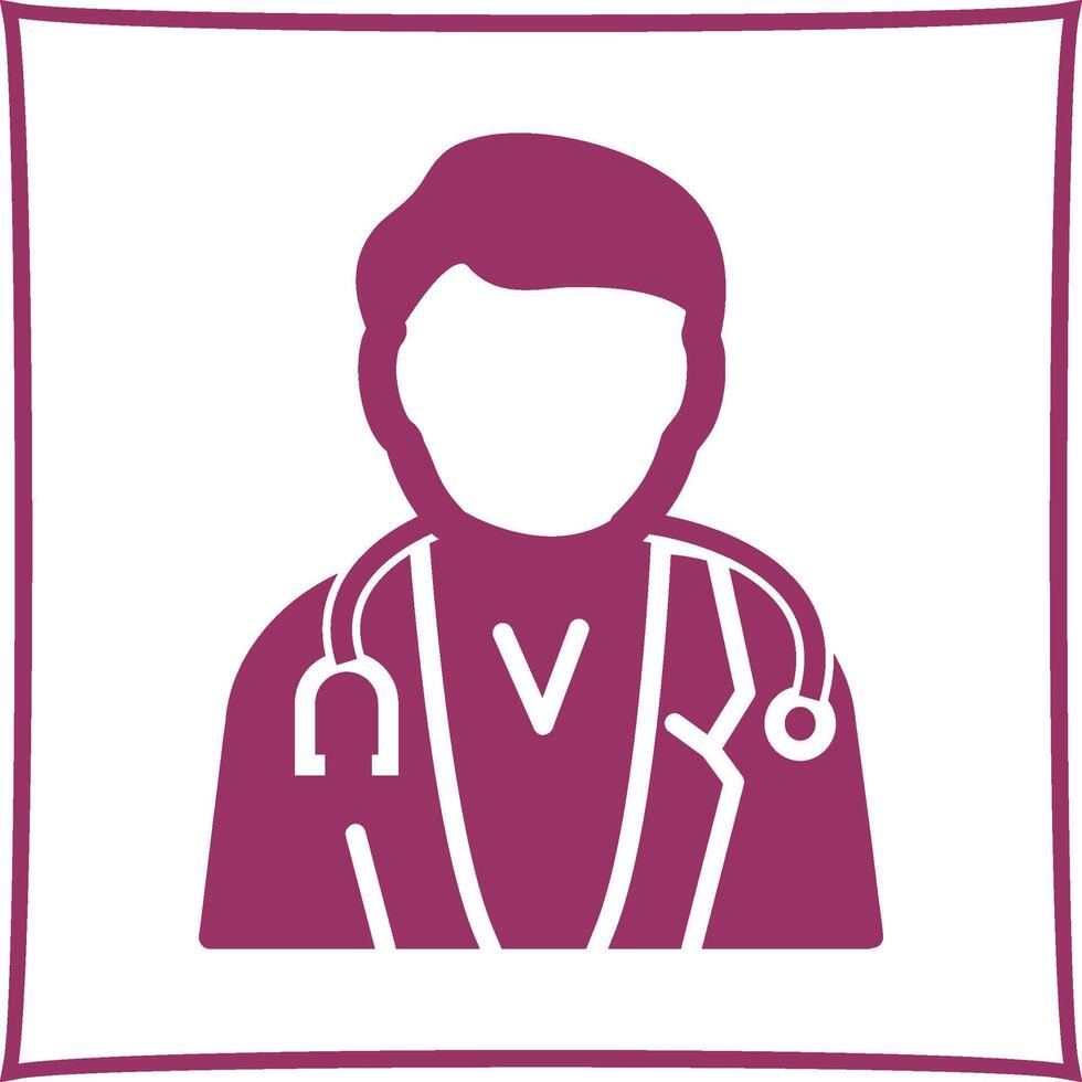 Male Doctor Vector Icon